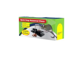 Muizenval Quick snap 1st choco kunststof
