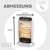 Softsail  Oscillerende halogeenverwarming – 400-800-1200W