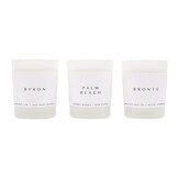 Sunnylife  Candles & Fragrance Kaars Byron Palm Beach & Bronte Set van 3 Stuks