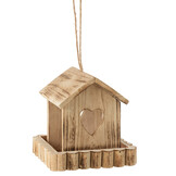 J-Line Vogelhuis met Rand Hout Beige
