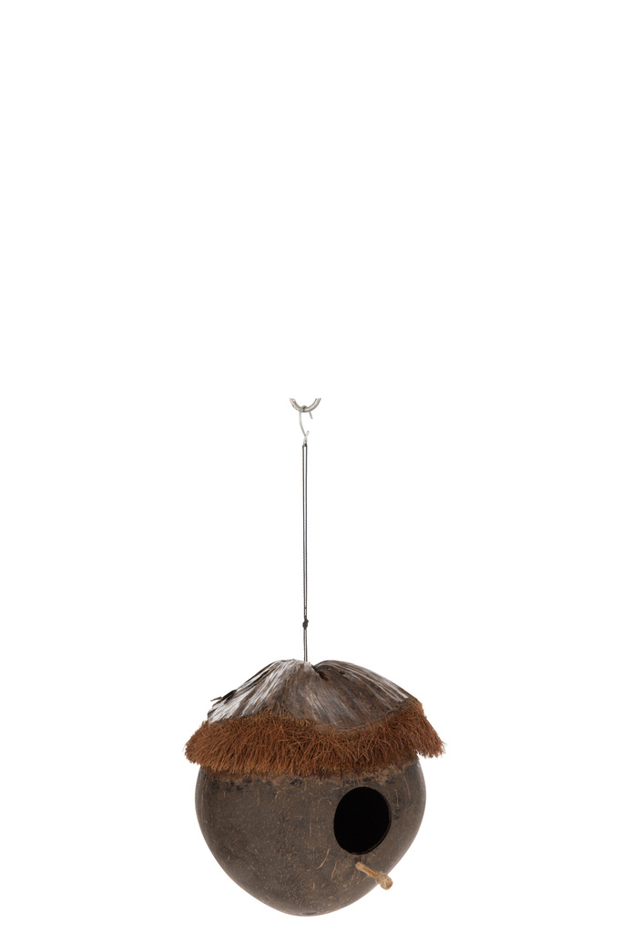 J-Line Vogelhuis Kokosnoot Bruin
