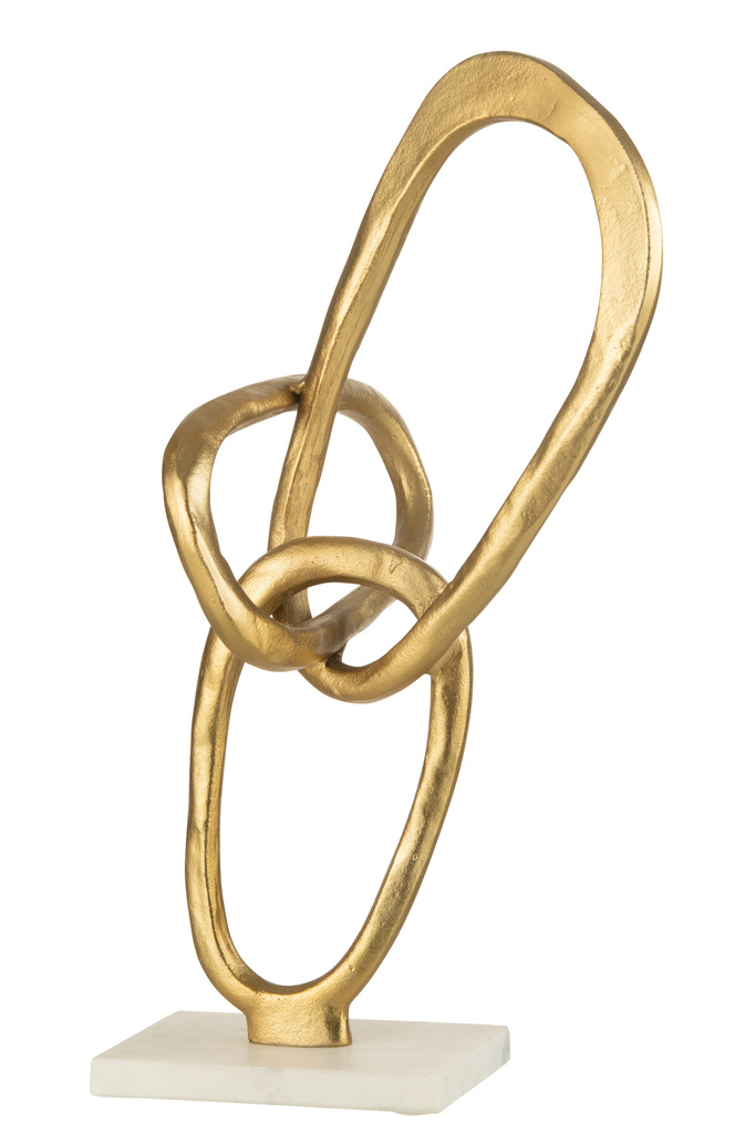 J-Line Figure Rings Aluminium Gold