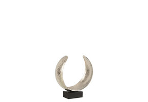 J-Line Metal Moon Decoration Silver Small
