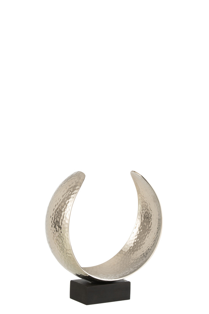 J-Line Metal Moon Decoration Silver Small