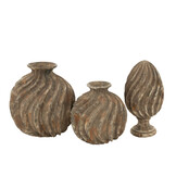 J-Line Decorative Antique Abstract Pineapple Polyresin