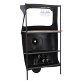 J-Line Bar Bike Tuktuk Metal/Mango Wood Schwarz/Natural