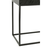 J-LINE KAST SHANIL HOUT/IJZER ZWART