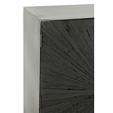 J-LINE KAST SHANIL HOUT/IJZER ZWART