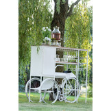 J-Line Bar Bicycle Metal/Mango Wood White/Natural