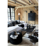 J-LINE KAST SHANIL HOUT/IJZER ZWART