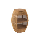 J-Line Table Barrel Rattan/Bamboo Natural