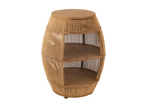 J-Line Table Barrel Rattan/Bamboo Natural