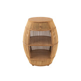 J-Line Table Barrel Rattan/Bamboo Natural