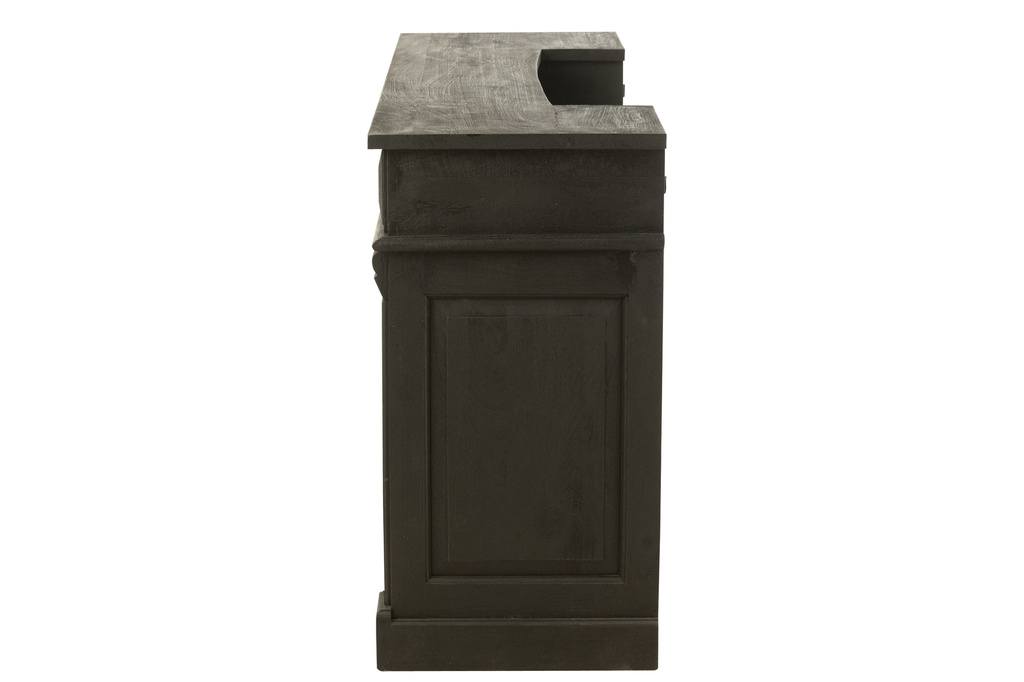 J-Line Bar 2 Drawers Wood Black