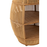 J-Line Table Barrel Rattan/Bamboo Natural