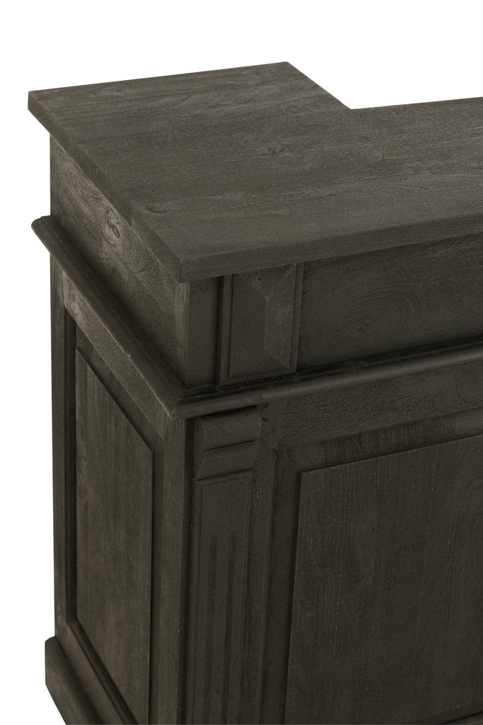 J-Line Bar 2 Drawers Wood Black