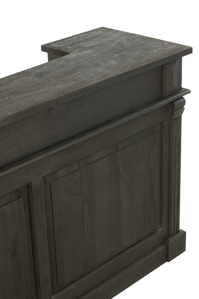 J-Line Bar 2 Drawers Wood Black