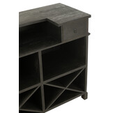 J-Line Bar 2 Drawers Wood Black