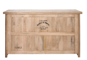 J-Line Bar 3 Drawers+3 Shelves Wood Natural