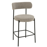 J-Line Bar Chair Boucle Plywood/Polyester Grey/Black