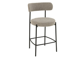 J-Line Bar Chair Boucle Plywood/Polyester Grey/Black