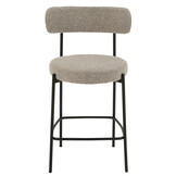 J-Line Bar Chair Boucle Plywood/Polyester Grey/Black