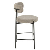 J-Line Bar Chair Boucle Plywood/Polyester Grey/Black