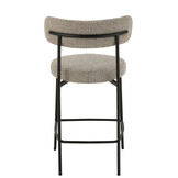 J-Line Bar Chair Boucle Plywood/Polyester Grey/Black