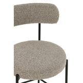 J-Line Bar Chair Boucle Plywood/Polyester Grey/Black