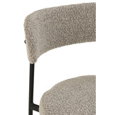J-Line Bar Chair Boucle Plywood/Polyester Grey/Black