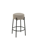 J-LINE BARKRUK BOUCLÉ TRIPLEX/POLYESTER GRIJS/ZWART