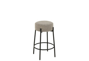 J-LINE BARKRUK BOUCLÉ TRIPLEX/POLYESTER GRIJS/ZWART