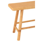 J-Line Bench Rectangular Cane/Fir Wood Natural