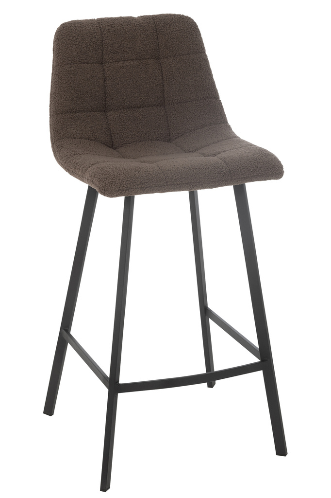 J-Line Bar Chair Kent Metal/Polyester Brown