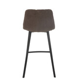 J-Line Bar Chair Kent Metal/Polyester Brown