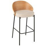 J-Line Bar Chair Lone Ply Wood/Metal Natural/Beige