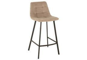 J-LINE BARKRUK OLIVIER – TEXTIEL/METAAL – BEIGE/ZWART – 95 CM