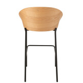 J-Line Bar Chair Lone Ply Wood/Metal Natural/Beige