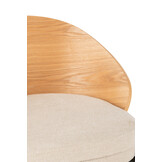 J-Line Bar Chair Lone Ply Wood/Metal Natural/Beige