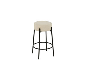 J-LINE BARKRUK BOUCLÉ TRIPLEX/POLYESTER WIT/ZWART