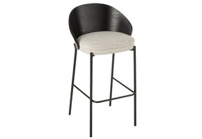 J-Line Bar Chair Lone Ply Wood/Metal Black/Grey