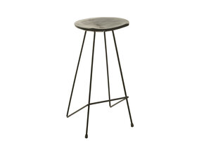 J-LINE BARKRUK TEAKHOUT/IJZER ZWART