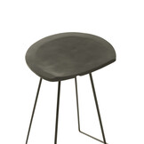 J-LINE BARKRUK TEAKHOUT/IJZER ZWART