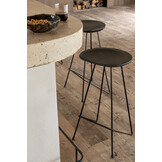 J-LINE BARKRUK TEAKHOUT/IJZER ZWART