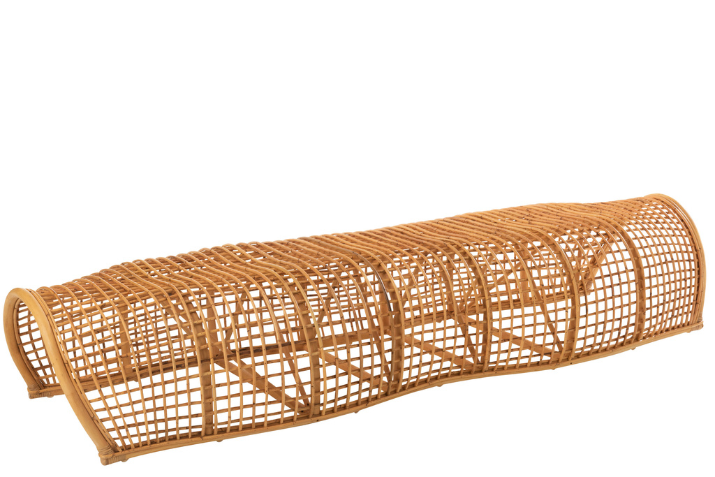 J-Line Bench Roni Rattan Natural
