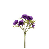 J-Line Bouquet Poppy Plastic Purple