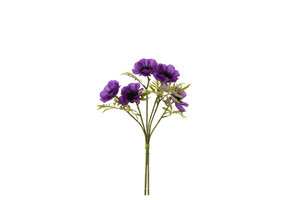 J-Line Bouquet Poppy Plastic Purple