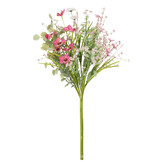 J-Line Bouquet Mix Flowers Artificial Pink