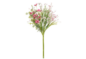 J-Line Bouquet Mix Flowers Artificial Pink