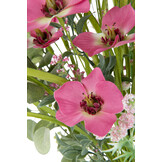 J-Line Bouquet Mix Flowers Artificial Pink